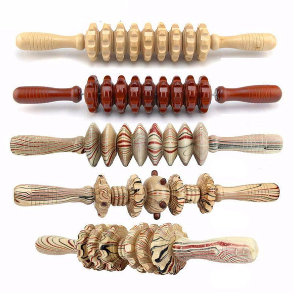Wooden Sports Massage Roller Stick